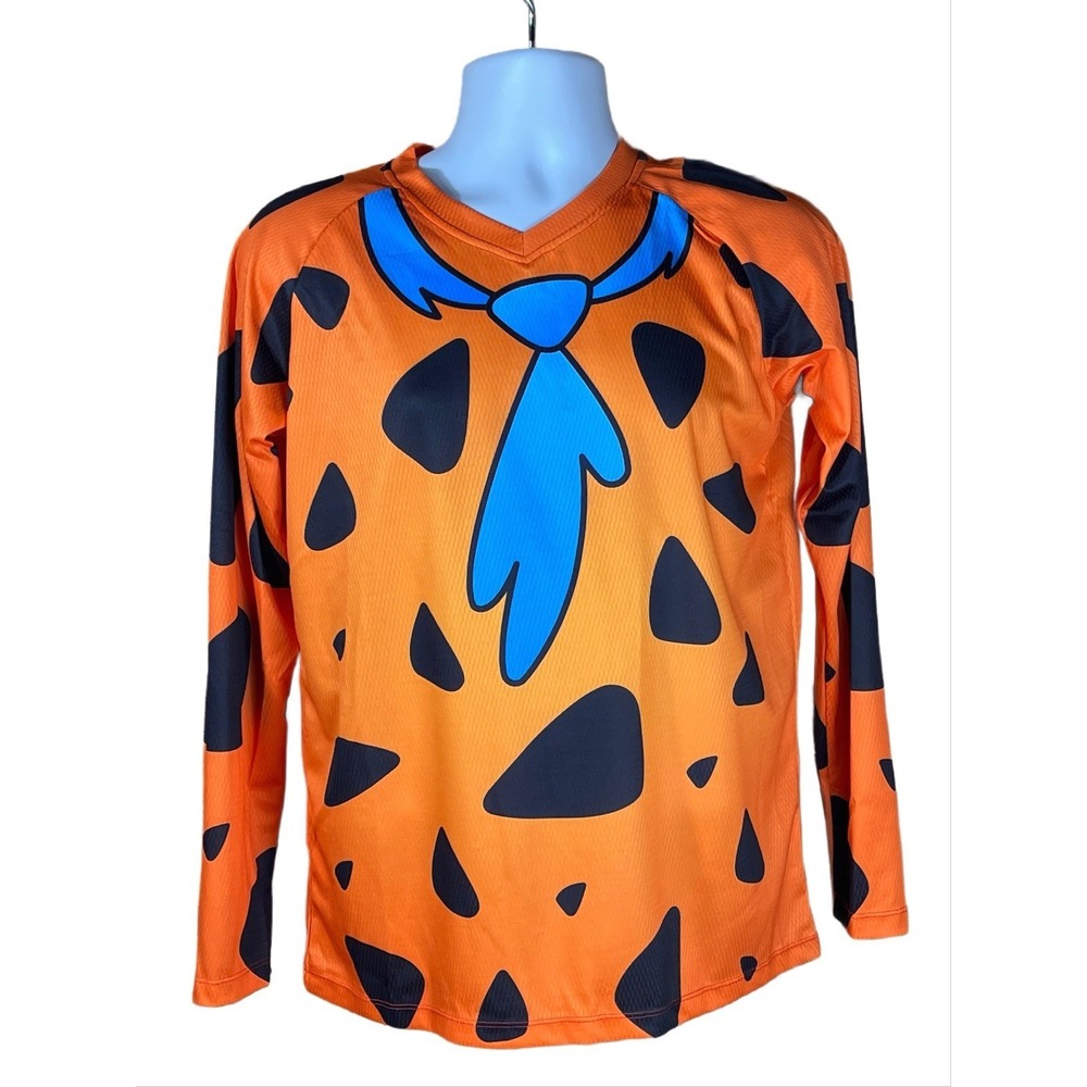 NWT!! Bicycle Booth Flintstone MTB Long Sleeve Jersey Mens Small MSRP $69.99